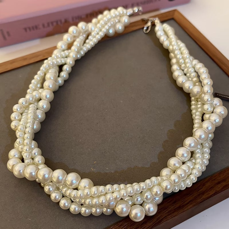 1pc Elegant Faux Pearl Necklace for Women—Perfect for Autumn/Winter, Suitable for Daily Wear or Weddings