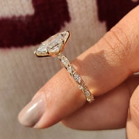 4.0 ct Dutch Marquise Cut Sterling Silver Engagement Ring