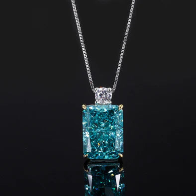 Exquisite Geometry Design Sterling Silver Pendant Necklace